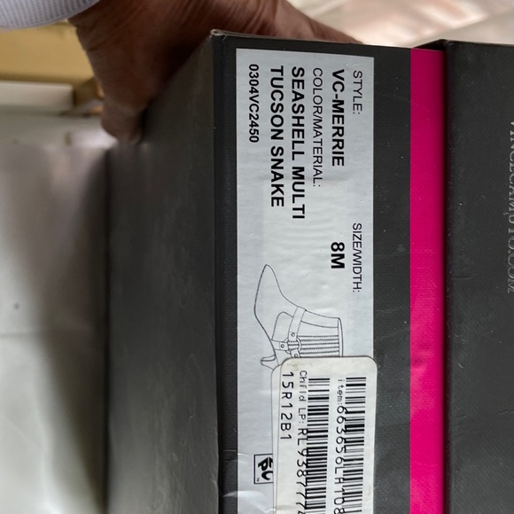 Vince Camuto Merrie, Seashell multi color Tucson Snakeskin Ankle Boots - Picture 9 of 9